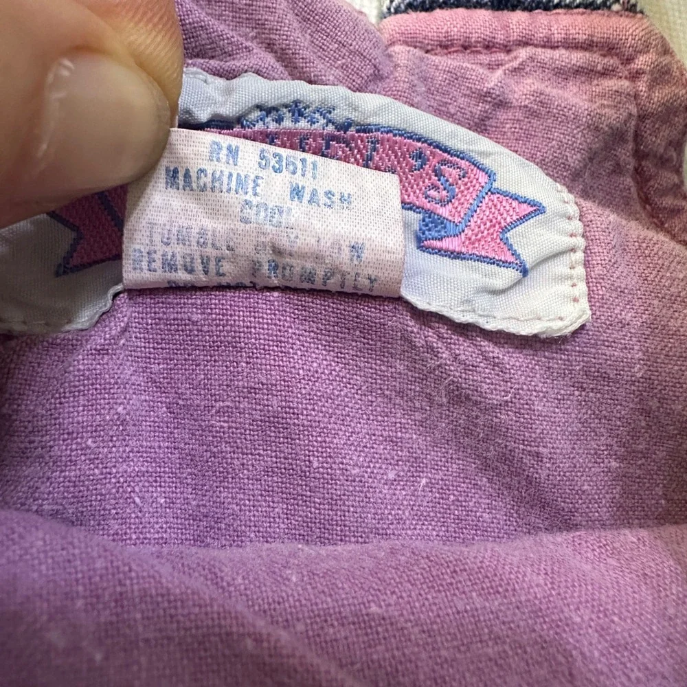 Vintage Rachels Kids Toddler Girls Bubble Jean Floral Overalls 3T Embroidered